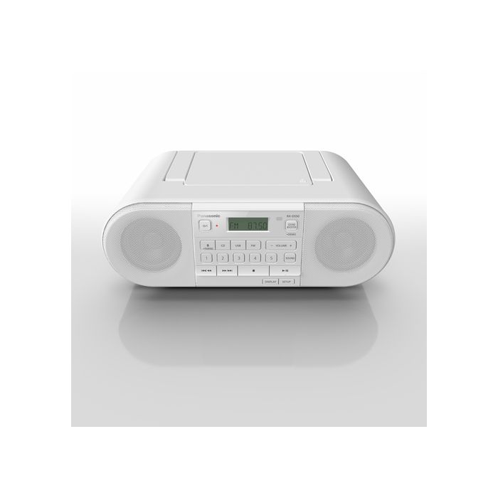Panasonic RXD550EW Portable FM Radio With CD Player, Bluetooth
