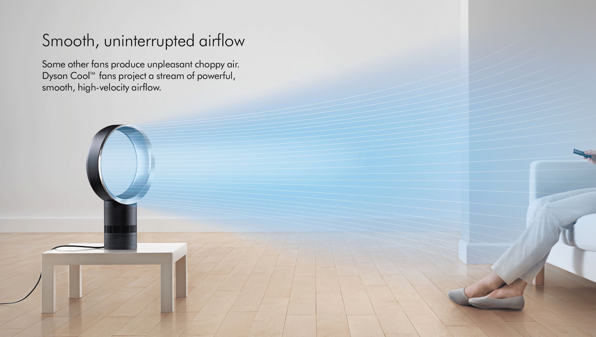 Dyson Am06 smooth uninterrupted airflow